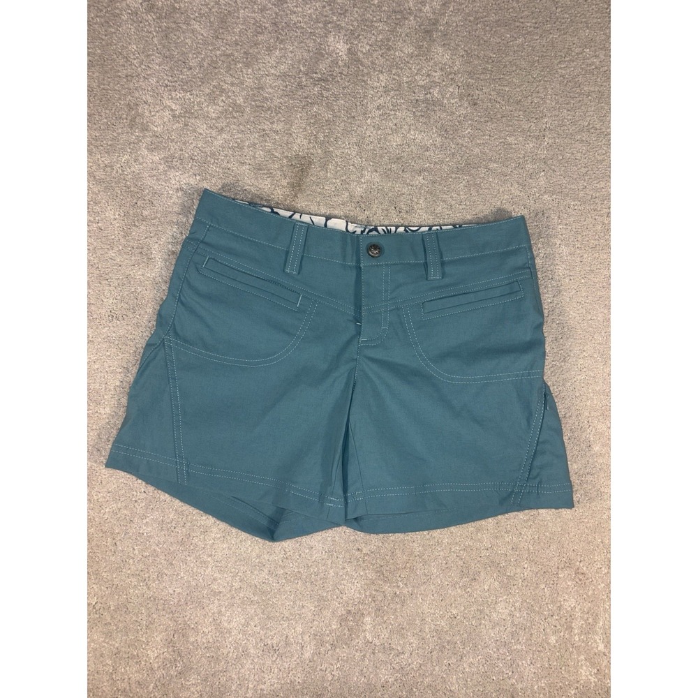 Athleta Hiking Dipper Shorts Turquoise Size 2 5in‎